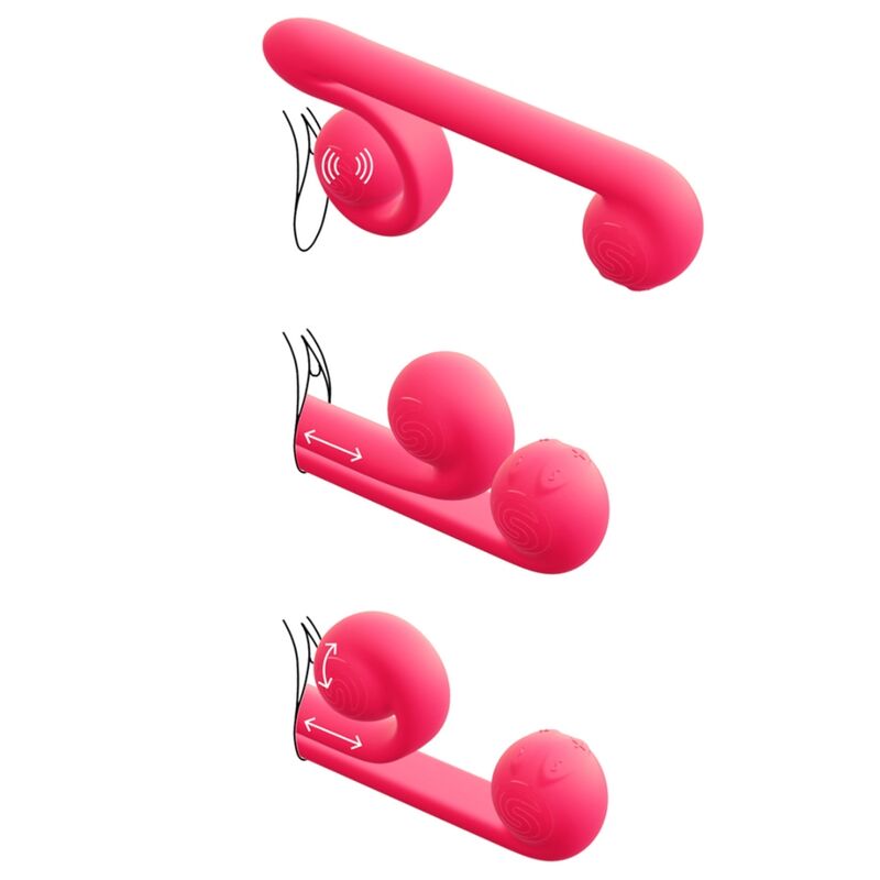 SNAIL VIBE - vibromasseur multiaction rose