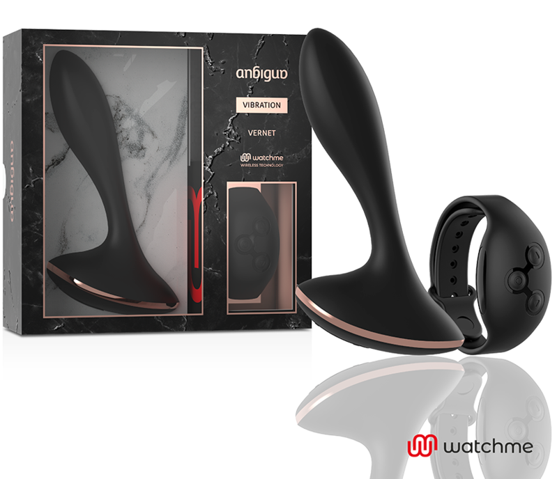 ANBIGUO - WATCHME vibromasseur télécommandé plug anal VERNET