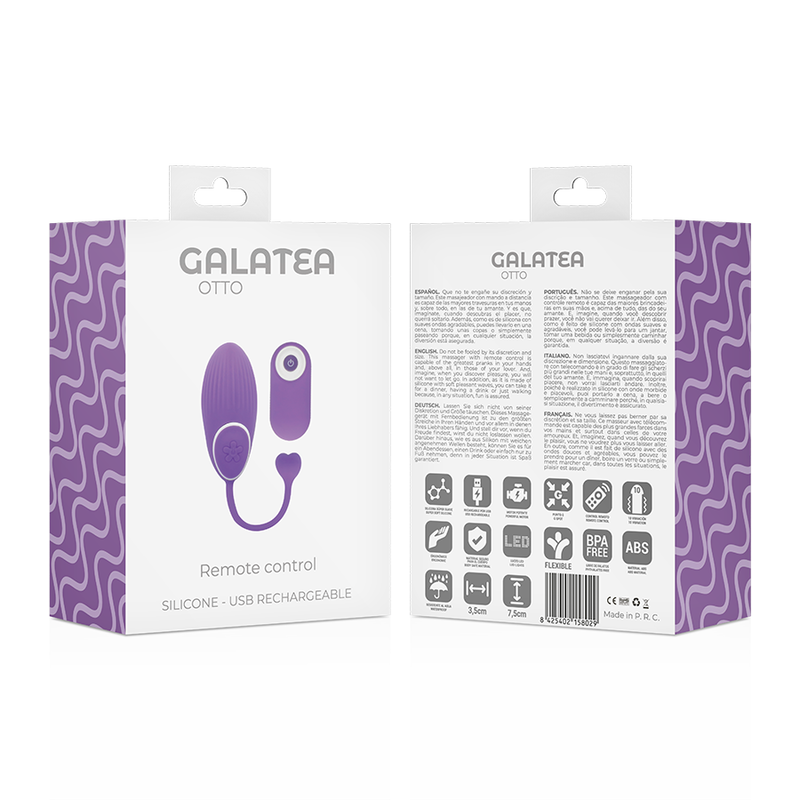 GALATEA – OTTO vibromasseur vaginal ou anal télécommandé CLICK&PLAY