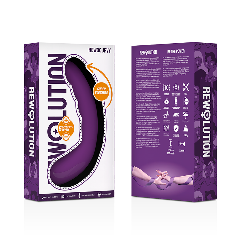 REWOLUTION – REWOCURVY vibromasseur flexible rechargeable