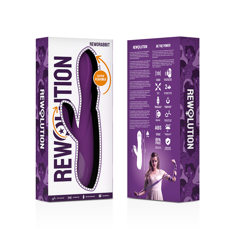 REWOLUTION – REWORABBIT vibromasseur flexible avec lapin