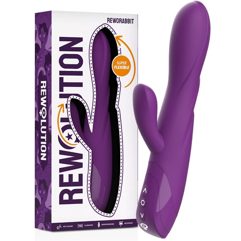 REWOLUTION – REWORABBIT vibromasseur flexible avec lapin