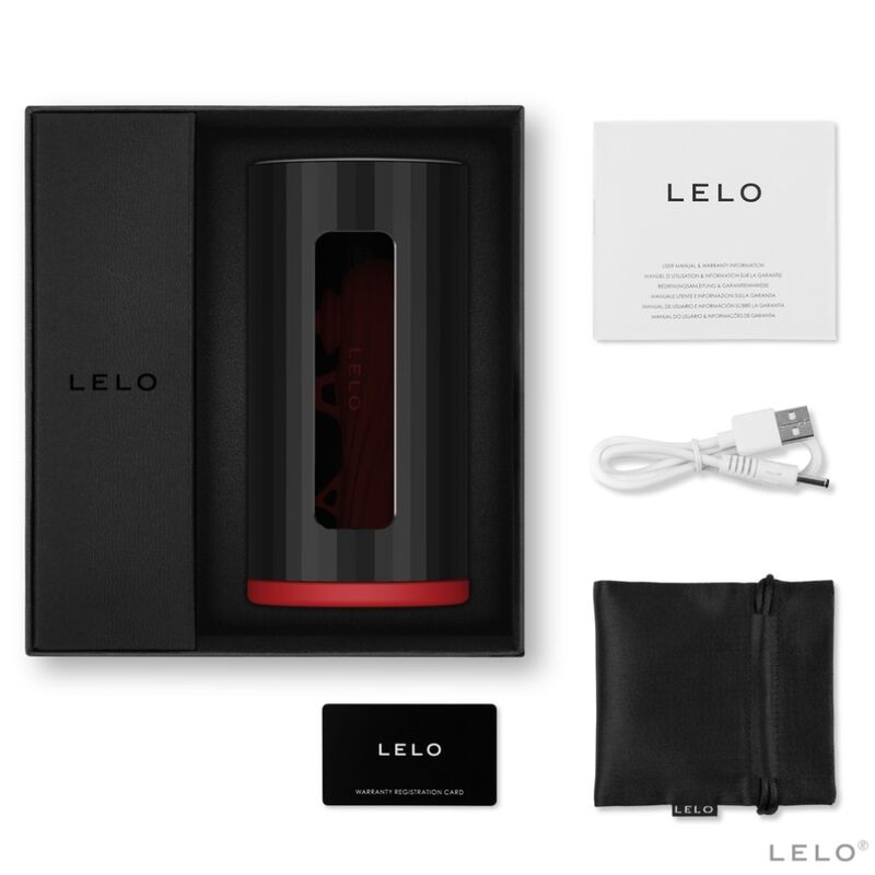 LELO - masturbateur F1S v2 avec appli rouge - noir