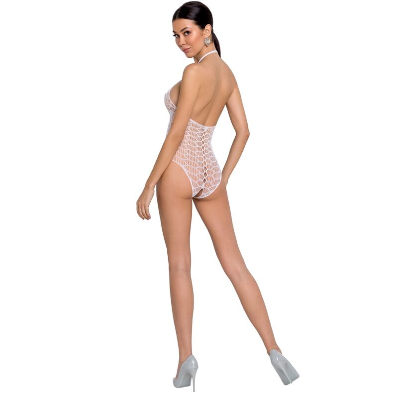 PASSION - bs087 bodystocking (collant de corps) blanc TU