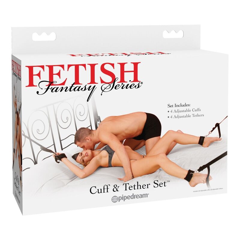 FETISH FANTASY- ensemble de 4 attaches de lit, mains et cheville