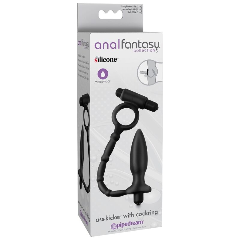 ANALFANTASY – anneau pénien avec plug anal vibrant