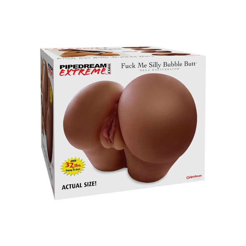 EXTREMETOYZ – masturbateur double en forme d'anus et de vagin noir réaliste