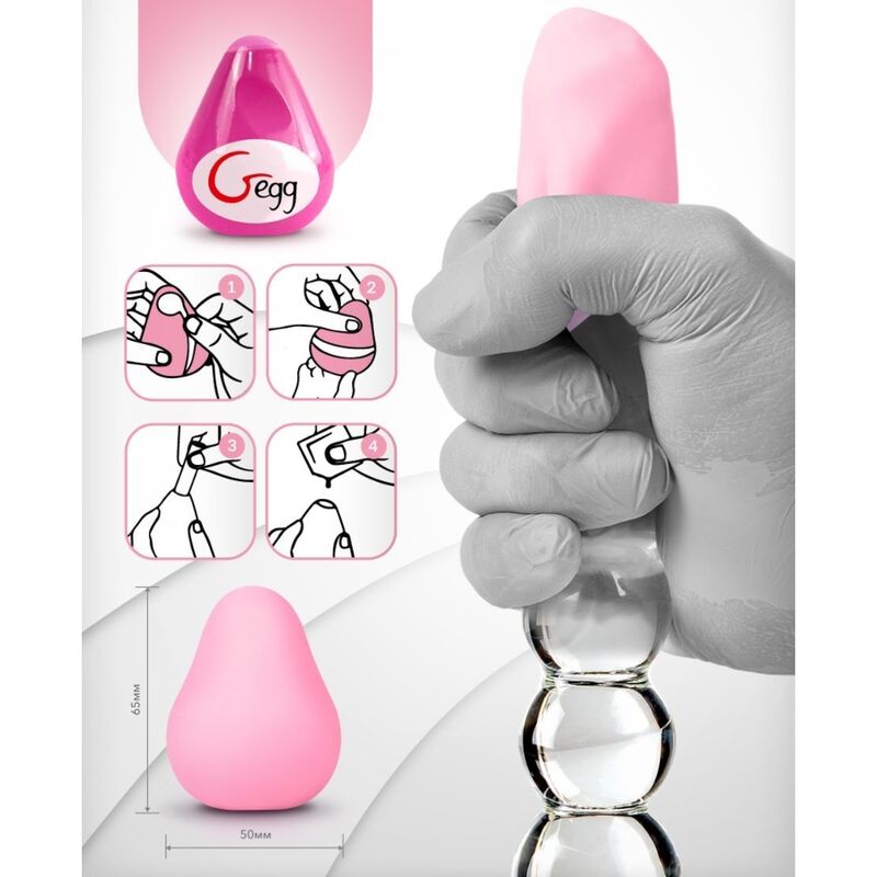 G-VIBE – œuf masturbateur texturé réutilisable rose