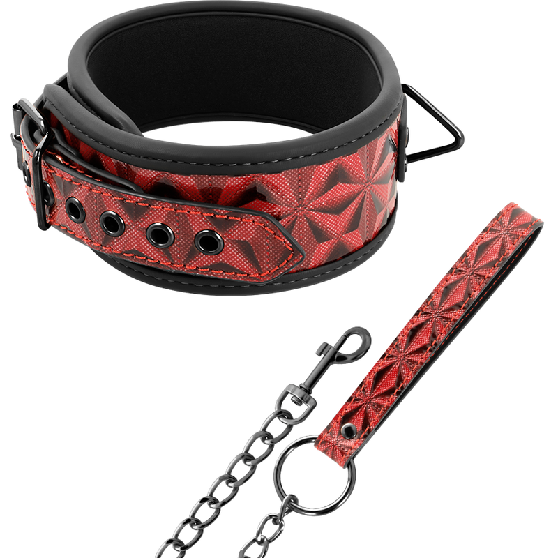 BEGME - collier en cuir végan premium RED EDITION avec doublure en néoprène