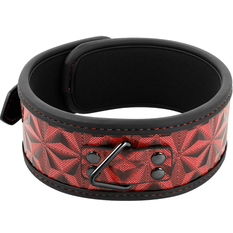 BEGME - collier en cuir végan premium RED EDITION avec doublure en néoprène