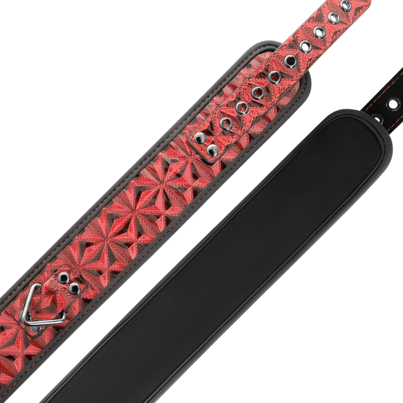 BEGME - collier en cuir végan premium RED EDITION avec doublure en néoprène