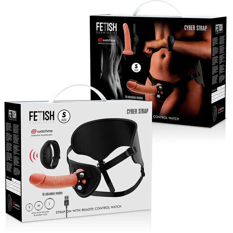 FETISH SUBMISSIVE CYBERSTRAP - harnais gode-ceinture compatible WATCHME taille S