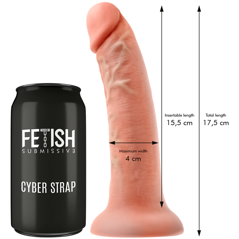 FETISH SUBMISSIVE CYBERSTRAP - harnais gode-ceinture mini vibromasseur télécommandé compatible WATCHME taille S