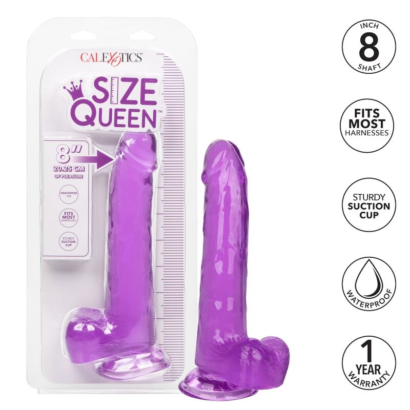 CALEXOTICS - gode SIZE QUEEN violet 20.3 cm