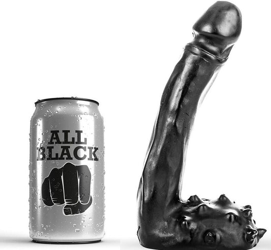 ALL BLACK - gode réaliste 19 cm