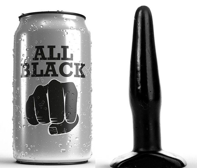 ALL BLACK – plug anal noir 11 cm