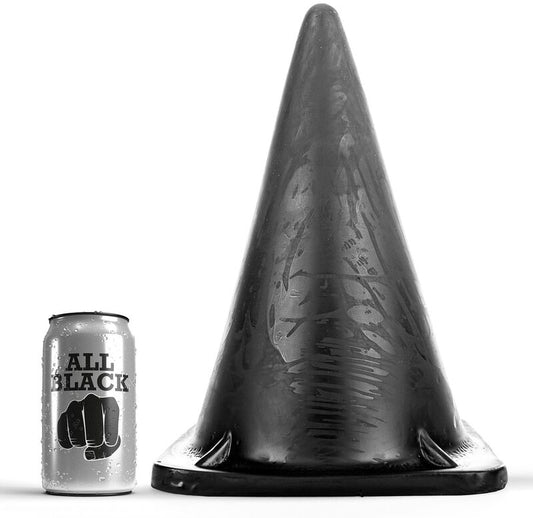 ALL BLACK – plug anal triangulaire 30 cm