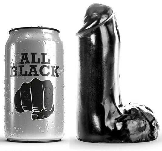 ALL BLACK - gode réaliste 13 cm