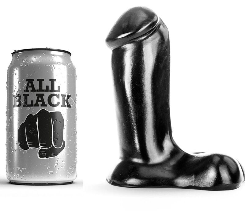 ALL BLACK - gode réaliste 14 cm