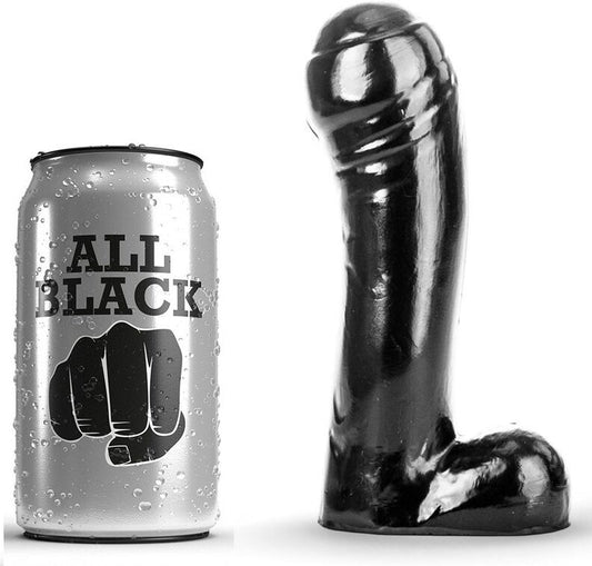 ALL BLACK - gode noir 15 cm