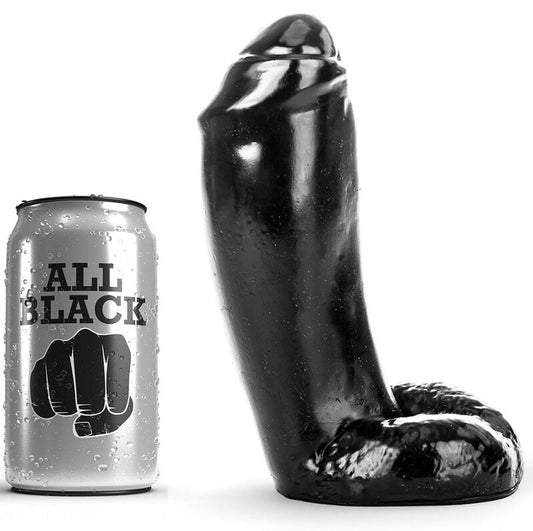 ALL BLACK - gode réaliste 18 cm