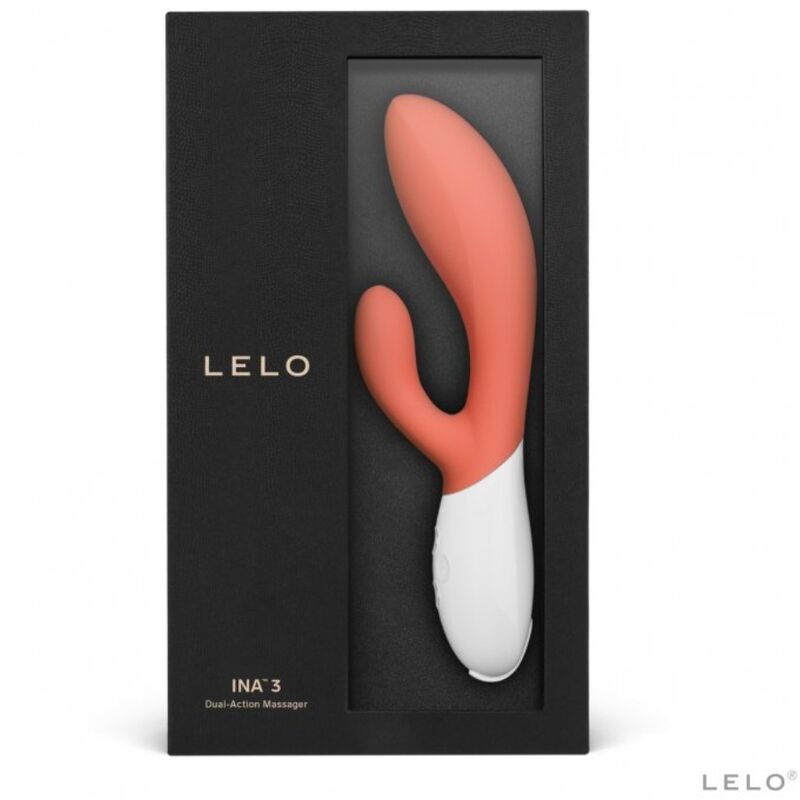 LELO - vibromasseur lapin orange luxe INA 3