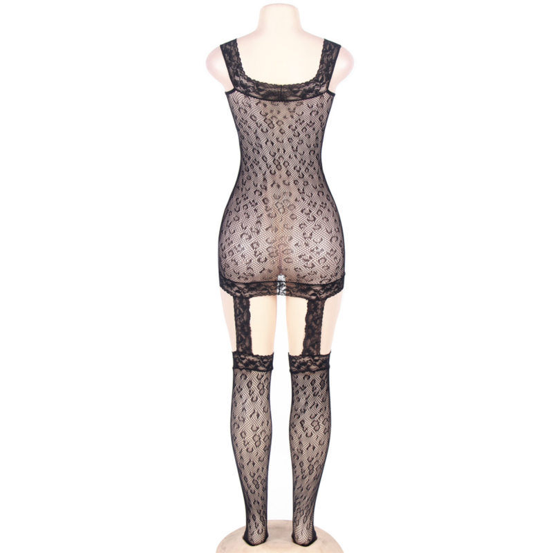 QUEEN LINGERIE - bodystocking (collant de corps) style léopard S/L