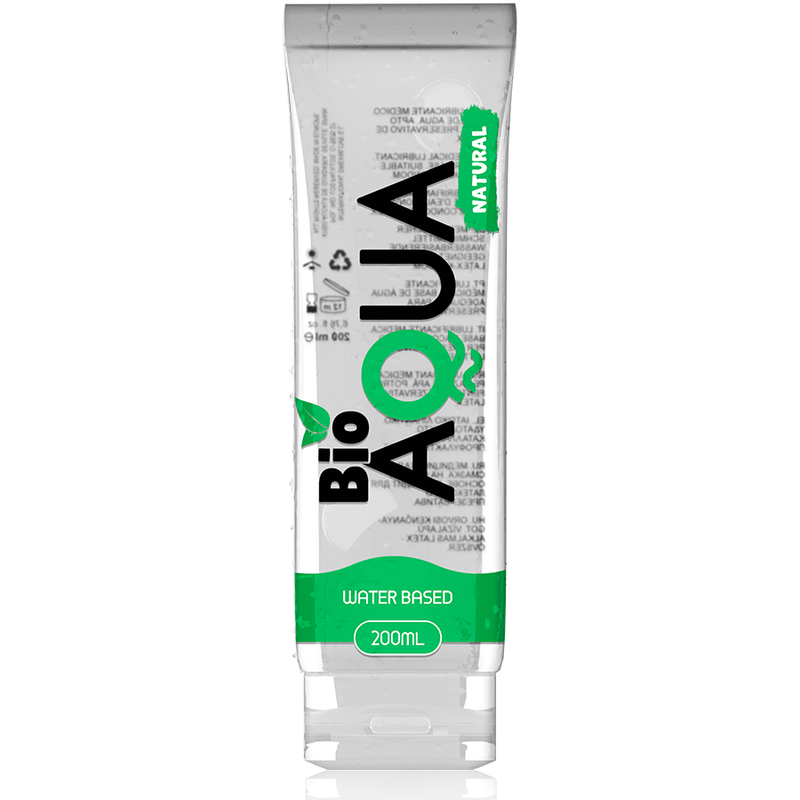 BIOAQUA - LUBRIFIANT INGRÉDIENTS NATURELS À BASE D'EAU 200 ML