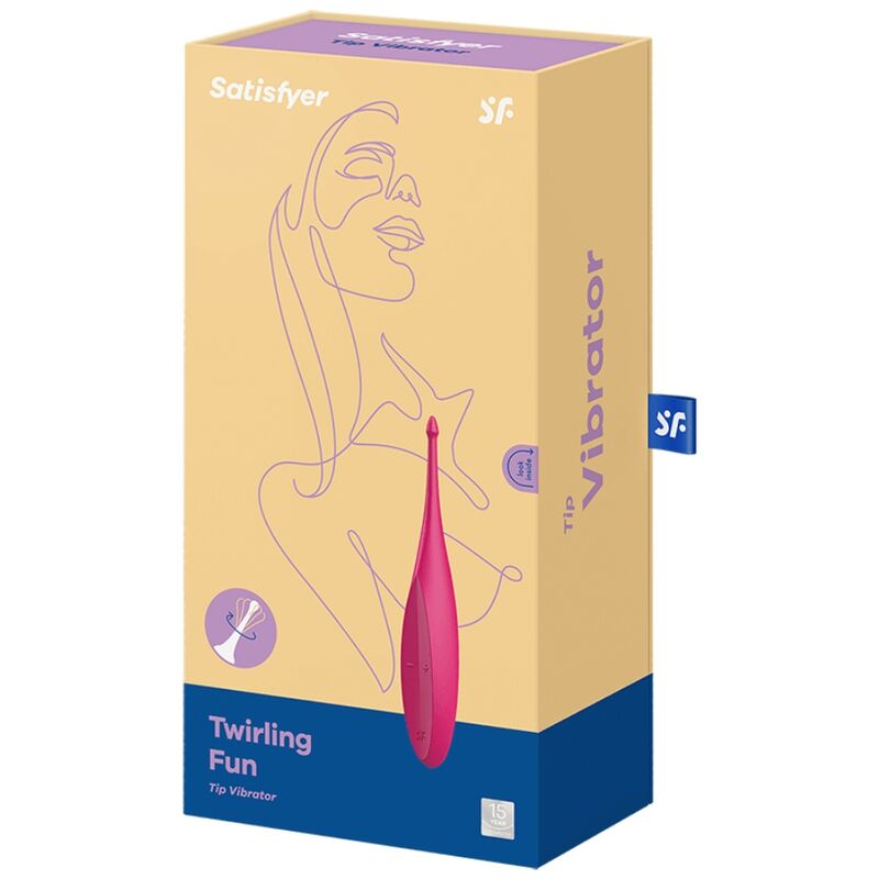 SATISFYER - vibromasseur TWIRLING FUN TIP rose