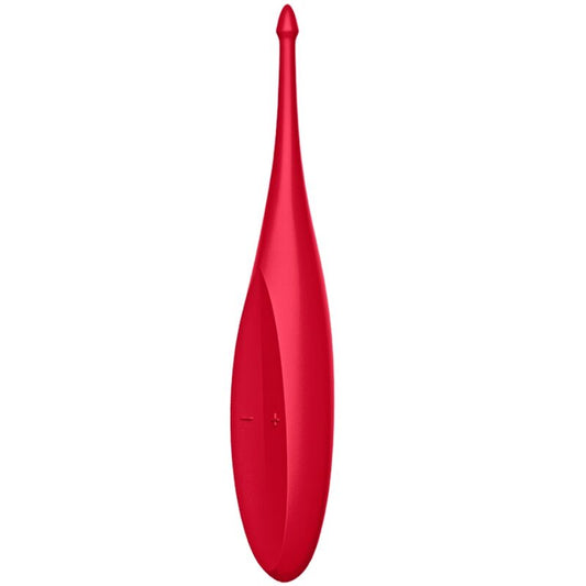 SATISFYER - vibromasseur TWIRLING FUN TIP rouge