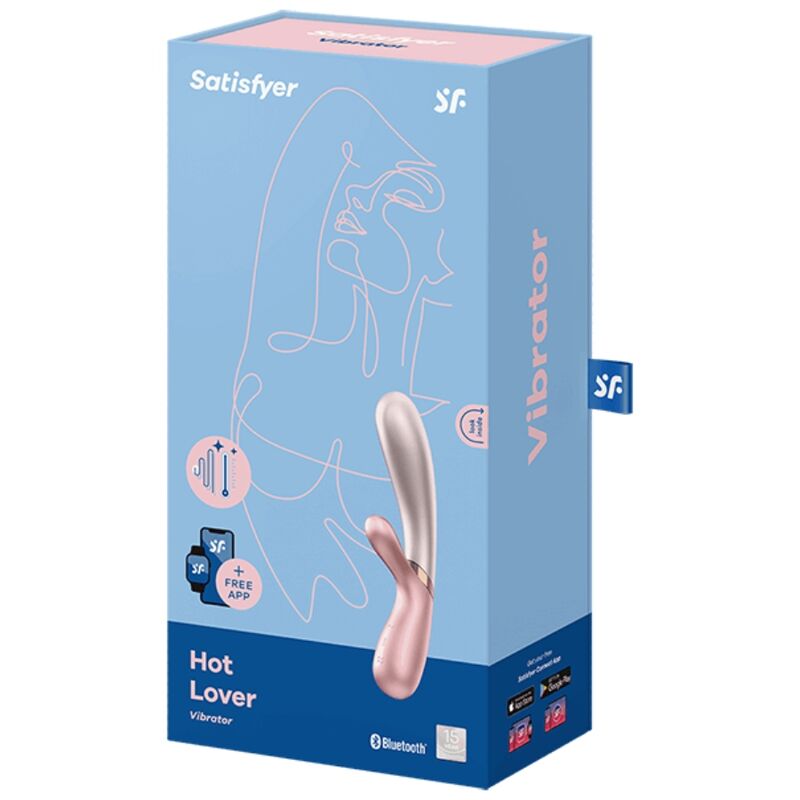 SATISFYER - vibromasseur HOT LOVER rose & beige