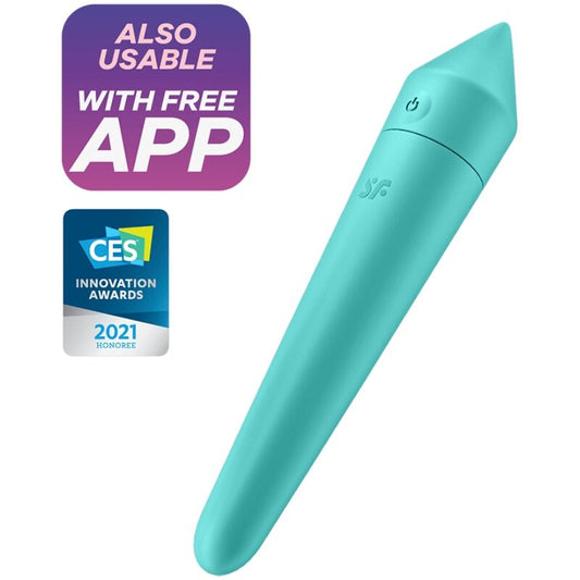 SATISFYER - ULTRA POWER mini vibromasseur 8 turquoise