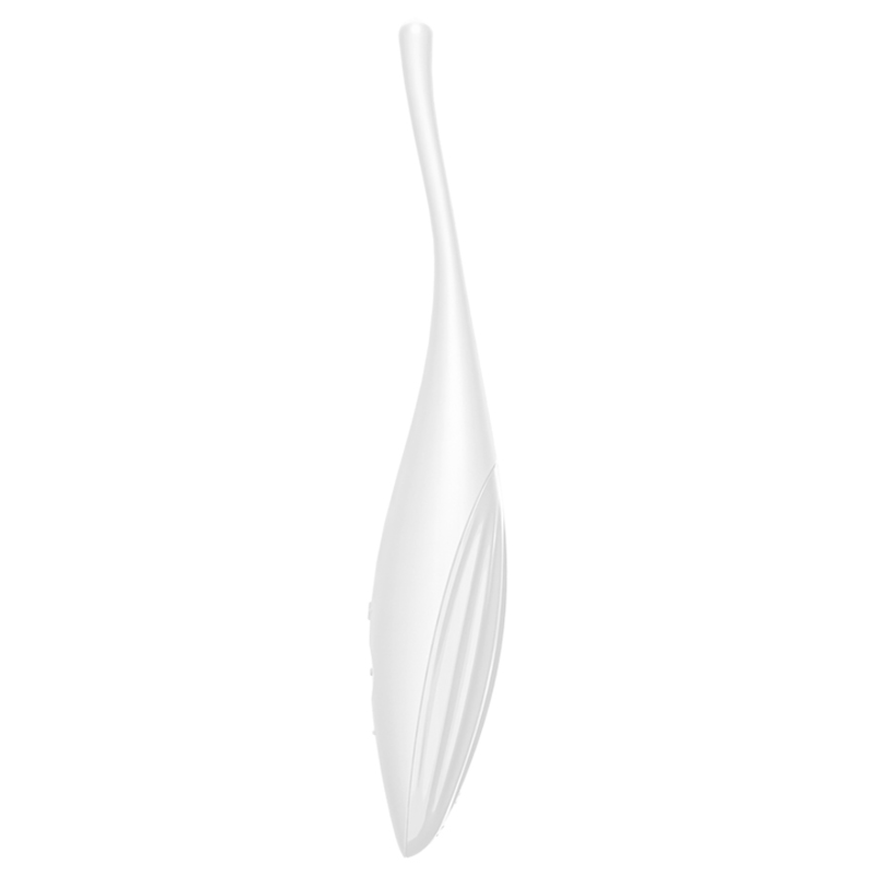 SATISFYER - vibromasseur pointe pour clitoris TWIRLING JOY blanc