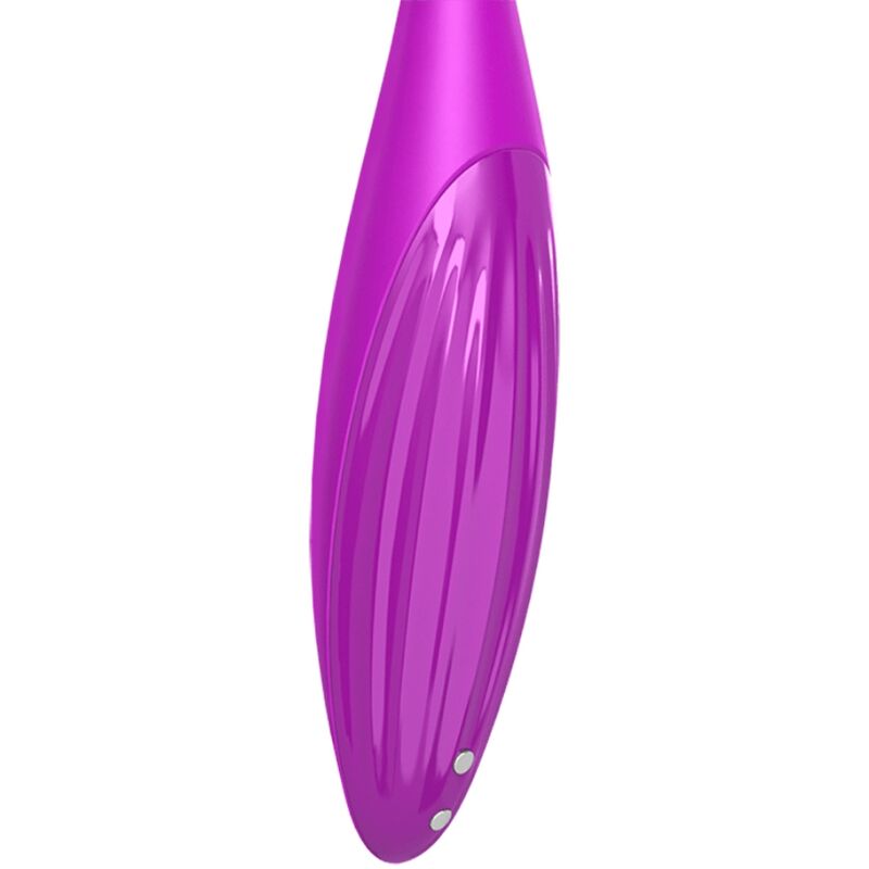 SATISFYER – vibromasseur pointe pour clitoris TWIRLING JOY fuchsia