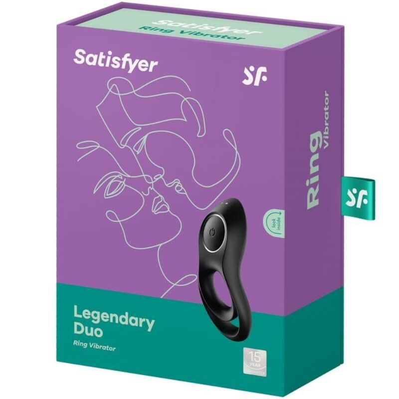 SATISFYER - anneau pénien vibrant DUO légendaire noir