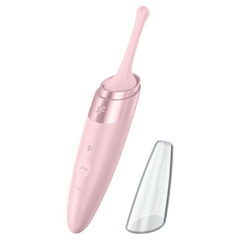 SATISFYER - vibromasseur pointe pour clitoris TWIRLING DELIGHT rose