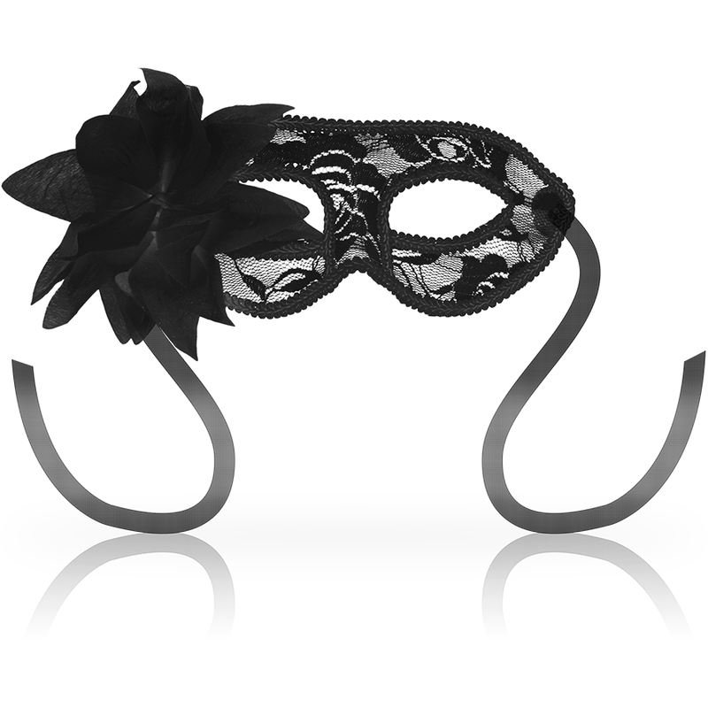 ohmama - masques dentelles noires et fleurs