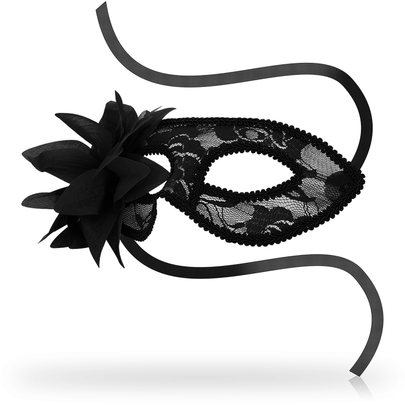 ohmama - masques dentelles noires et fleurs