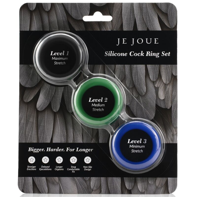 JE JOUE - ensemble silicone anneaux péniens silicone