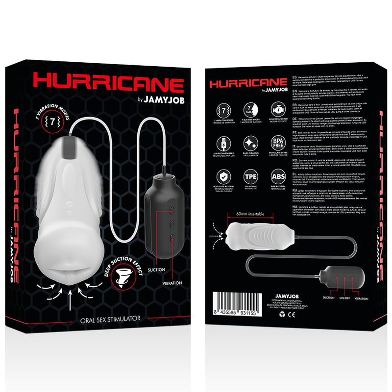 JAMYJOB - masturbateur en forme de bouche HURRICANE