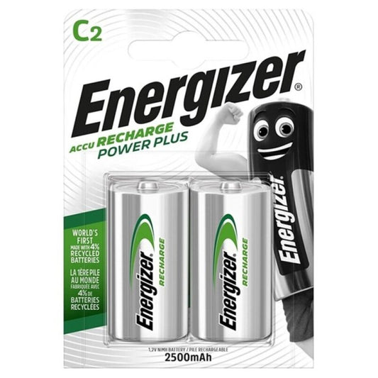 ENERGIZER - batterie rechargeable POWER plus hr14 c 2500mah 2 unités