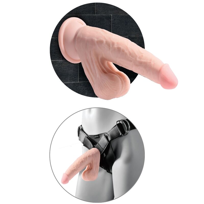 KING COCK - PLUS 3D gode 24.5 cm peau claire