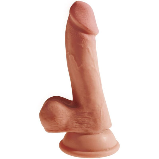 KING COCK - PLUS 3D gode avec boules 17 cm