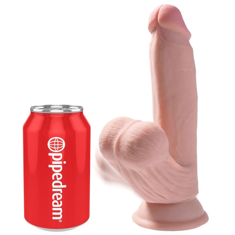 KING COCK - PLUS 3D gode 15.2 cm peau claire