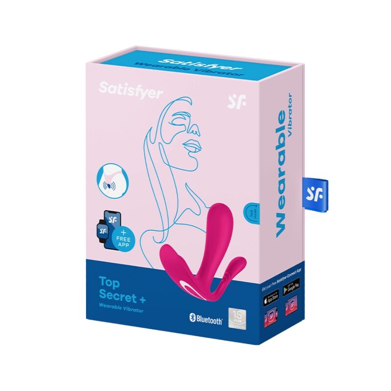 SATISFYER - vibromasseur TOP SECRET + rose