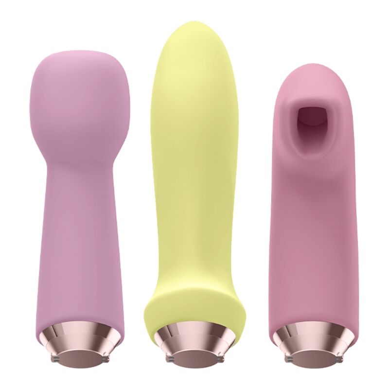 SATISFYER - les 4 fantastiques, ensemble vibromasseur et par air pulsé