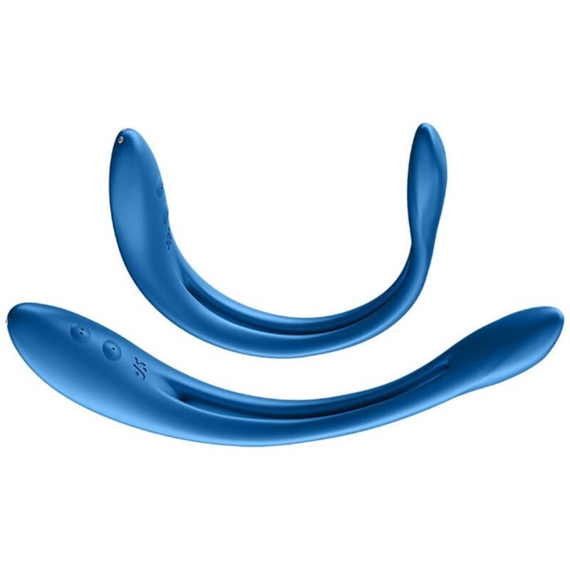 SATISFYER - vibromasseur multi ELASTIC GAME bleu