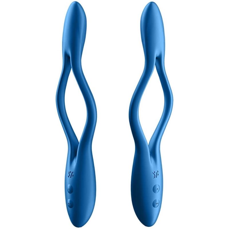 SATISFYER - vibromasseur multi ELASTIC GAME bleu