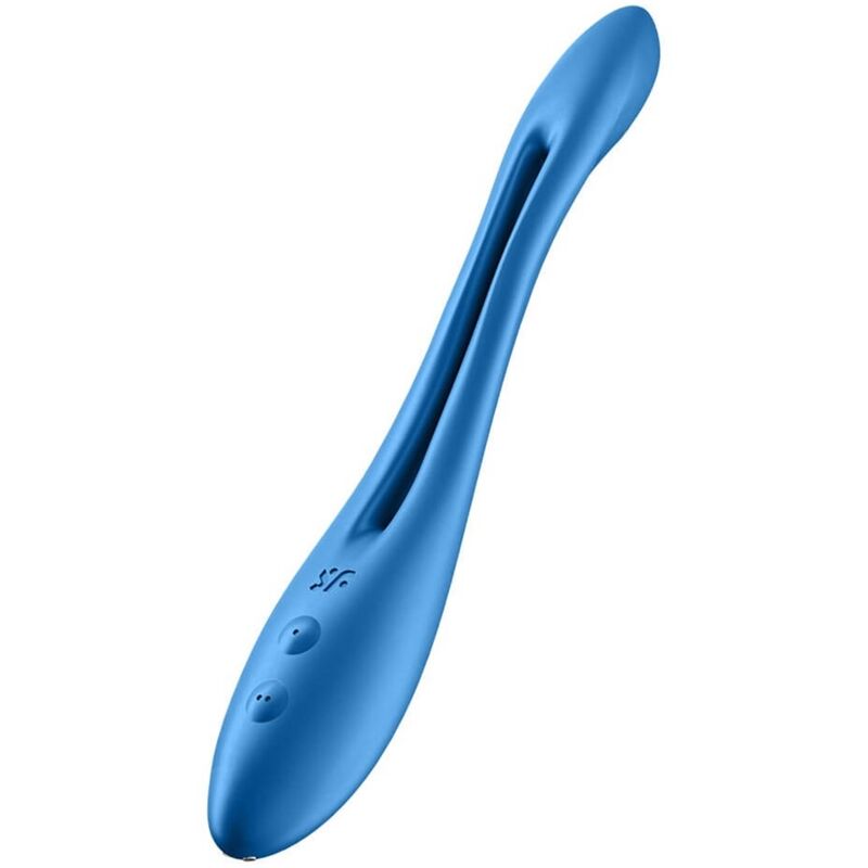 SATISFYER - vibromasseur multi ELASTIC GAME bleu