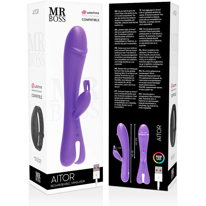 MR. BOSS – AITOR vibromasseur lapin compatible WATCHME